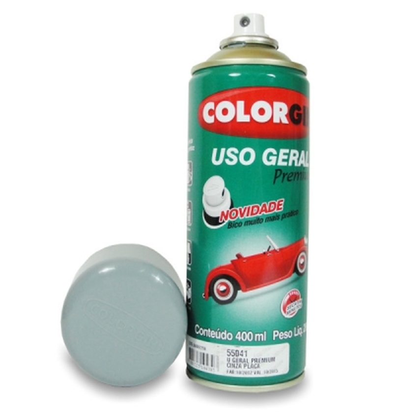 Tinta Spray 400 ML Cinza Placa Colorgin