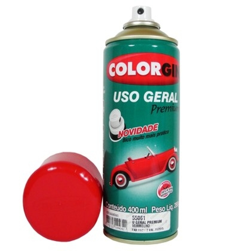 Tinta Spray 400 ML Vermelho Colorgin